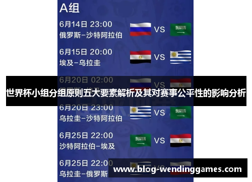 世界杯小组分组原则五大要素解析及其对赛事公平性的影响分析 世界杯小组分组原则五大要素解析及其对赛事公平性的影响分析